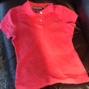 Vineyard vins ladies pink polo shirt size small